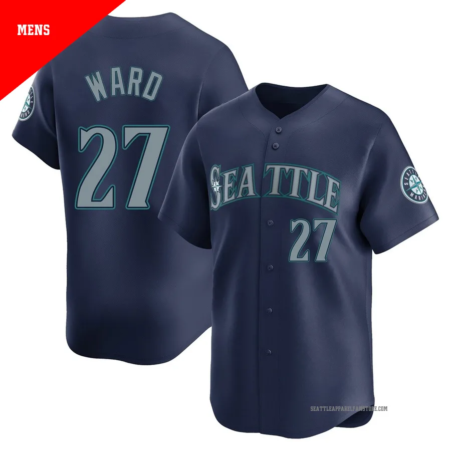 Men's Seattle Mariners ＃27 Taylor Ward Navy Limited Road Jersey