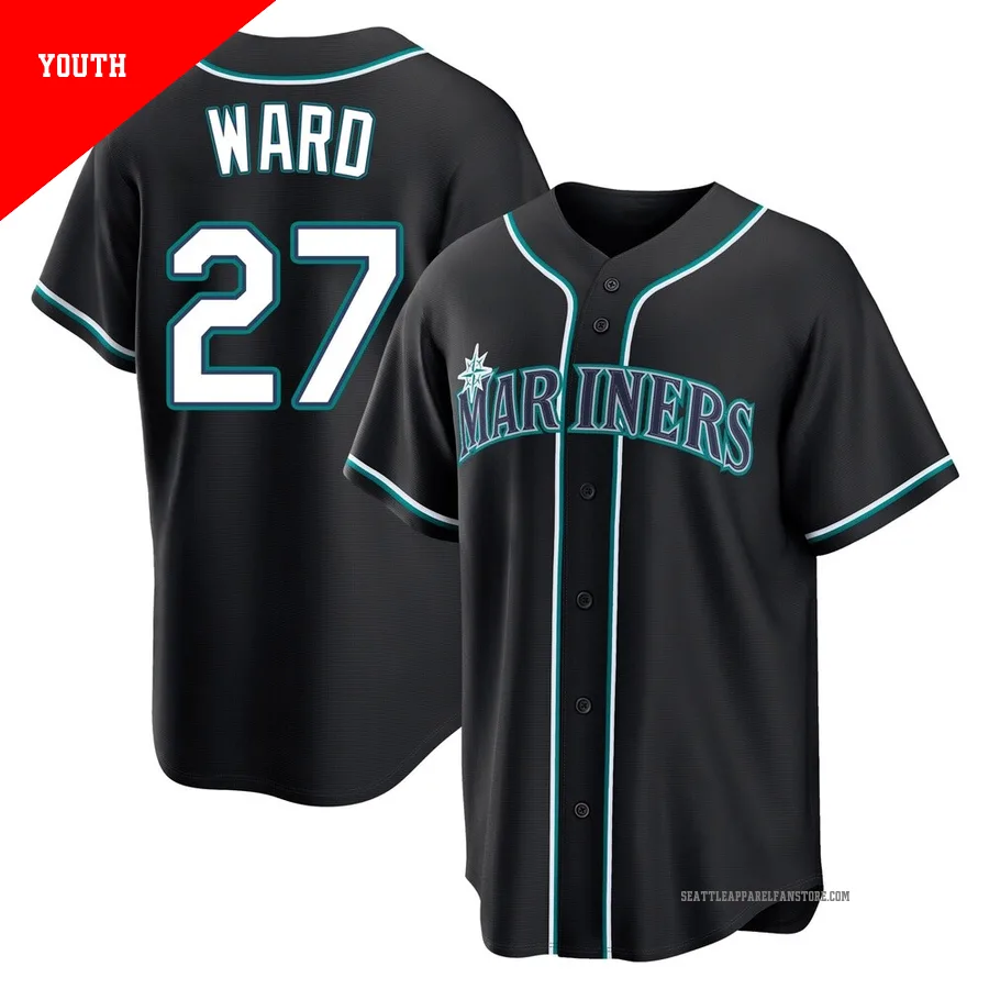 Youth Seattle Mariners ＃27 Taylor Ward Black Replica Fashion Out Jersey